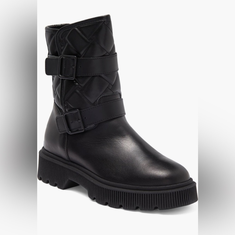 Kurt Geiger Kingston Quilted Moto Boot 6 NWOB